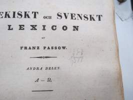 Grekiskt och svenskt Lexicon 1841