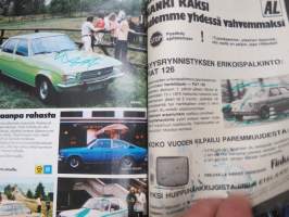 Moottori 1974 Motor nr 12, Audi 50 &amp; VW Golf, Citroën Dyane, Fiat 131 Mirafiori, USA-Automuoti 1975, Morgantown PRT-järjestelmä, Rallivoittaja Elite, ym.