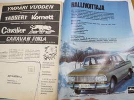 Moottori 1974 Motor nr 12, Audi 50 &amp; VW Golf, Citroën Dyane, Fiat 131 Mirafiori, USA-Automuoti 1975, Morgantown PRT-järjestelmä, Rallivoittaja Elite, ym.