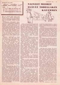 Kotiliesi 1952  N:o 5 maaliskuu I. Katso sisältö kuvista