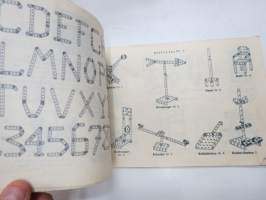 Merkur Metallbaukästen Vorlagenbuch für die mechanischen Metalbaukästen -rakennussarjan mallikirja