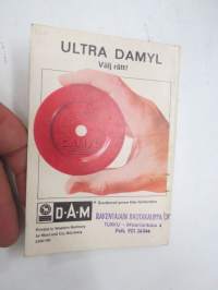 DAM Fiskeredskap 1967? kalastustarvikeluettelo