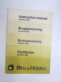 Bell &amp; Howell camera 492 Instruction manual, Brugsanvisning, Bruksanvisning, Käyttöohje / Kamera