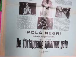 Langenneiden sielujen katu (Pola Negri) -elokuvajuliste mykkäfilmiajalta
