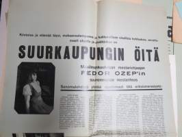 Suurkaupungin öitä - Storstadsnätter (Fedor Ozep, Dolly Haas) -elokuvajuliste