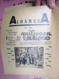 Alhambra - &quot;Miljonen - 1,000,000&quot; -elokuvajuliste