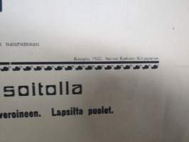 Teatteri Kullervo - Elävätkuvat - &quot;Vakoilija&quot; - Charlie Chaplin eli Hänen romanssinsa, 1922 -elokuvajuliste mykkäfilmiajalta