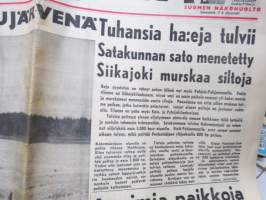Maakansa, 23.8.1961, Tulvat tekevät tuhoa, Ryttylä lasitehdas, Työvoimapula suurin metsätöissä, Itäsaksalaiset rakentavat betonimuuria, ym. -sanomalehti