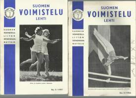 Suomen Voimistelu lehti 1956 nr 2 ja 1957 nr 2