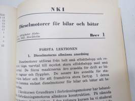 Dieselmotorer för bilar och båtar - NKI lärobok brev 1-4