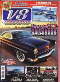 V8 Magazine 1/2013. Keskiaukeamakuvana Chevrolet Impala Sport Coupe &#039;67/ Chrysler 300G 1961