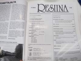 Resiina 2001 nr 4 (136.) -rautatieharrastelehti / railways hobby magazine
