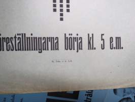 Teater Sampo - Björneborg (Pori) - Mästerman (Samuel Eneman), Viktor Sjöström, Greta Almroth, Harald Schwezen -elokuvajuliste / movie poster