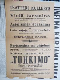 Teatteri Kullervo - Aatelismies apaashina - Nykyaikaisia tansseja (Ragtime a la carte) - Tuhkimo (Norma Talmadge) -elokuvajuliste / movie poster