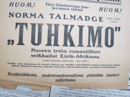Teatteri Kullervo - Aatelismies apaashina - Nykyaikaisia tansseja (Ragtime a la carte) - Tuhkimo (Norma Talmadge) -elokuvajuliste / movie poster