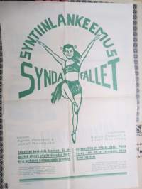 Syntiinlankeemus - Syndafallet, Agnes Petersen &amp; Josef Rovensky -elokuvajuliste / movie poster