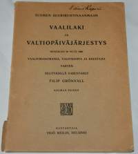 Suomen Suuriruhtinaanmaan vaalilaki ja valtiopäiväjärjestys heinäkuun 20 p:ltä 1906