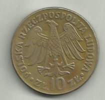Puola 10 Zl 1964   kolikko