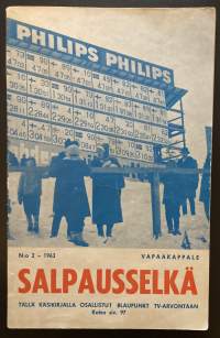 Salpausselkä N:o 1 / 1963- Salpausselän hiihdot Lahdessa 1. - 3.3.1963 - Käsiohjelma