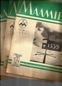 Maamies  1949 nr 34, 35 ja 36  yht 3 lehteä