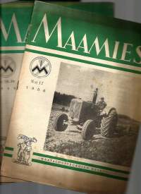 Maamies  1949 nr 37, 38-39 ja 1950 nr 17  yht 3 lehteä