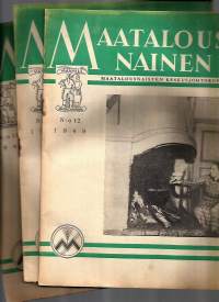 Maatalousnainen 1949 nr 11,12 ja 13  yht 3 lehteä