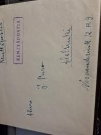 Kenttäpostikirjekuori ja kirje 14.7.1940