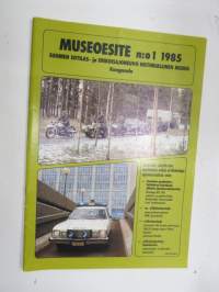 Suomen sotilas- ja erikoisajoneuvo historiallinen museo - Kangasala - Museoesite nr 1 1985, sisältää kalustoartikkeleita