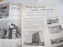 Tänään 1951 nr 2 - Suomen Rauhanpuolustajat (kommunistinen), Turvaa olympialaiset, Konekeuhko, Arvo Turtiainen - Muuri ja virta, Kiina, Hagar Olsson, Keikyä-esittely