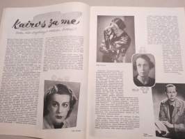 Eeva 1942 nr 3 kansikuva Ester Toivonen kirjoittaa kenttäpostikirjettä pojillemme rintamalle, Tanja, Anni ja Klaudia, Kairos ja me, Tuntematon valokuva, ym.