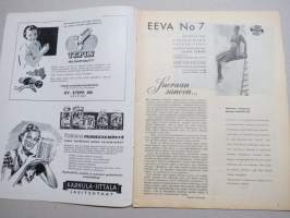Eeva 1942 nr 7 Onko äitisi uskottusi?, Bukovina on okein mukava maa, Kroatian ja Suomen historiassa on paljon yhtymäkohtia, Eleonora Aaltona - Kohtaaminen, ym.