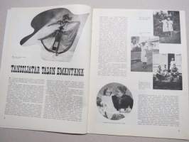 Eeva 1941 nr 9 Tanssijatar talon emäntänä, Siunattu sunnuntai, Naisten siveelliset vaarat lisääntyvät, Neuvostoliiton kylistä, Prinsessa Fatma ja sydämen sadut, ym.