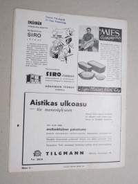 Eeva 1941 nr 9 Tanssijatar talon emäntänä, Siunattu sunnuntai, Naisten siveelliset vaarat lisääntyvät, Neuvostoliiton kylistä, Prinsessa Fatma ja sydämen sadut, ym.