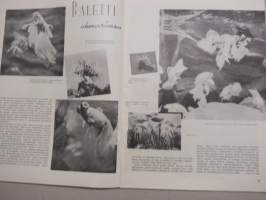 Eeva 1941 nr 5 kansikuva Teodora Lagerborg oopperamme kaunis ballerina, Äitini, Baletti akvaariossa, Poikamiesten kylä Serbiassa, Satamakaupungin teatteriväkeä, ym.