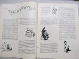 Eeva 1940 nr 7 kansikuva Kesäsiä kenttiä, Herrat vastaavat, Kuuluisuuden kirous, Tervehdyksiä, Sota-avioliitto, Iso kuppi kahvia, Mitä sanoo siihen Amerikka?, ym.