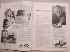 Eeva 1938 nr 6 Kolme kirjettä, Hyvä kaappaus, Rakkauskirje elää, Kaksi sydäntä ja tandempyörä, Helsinki sai Ascotinsa, Seiskari hymyää, Kesä kukkii, &quot;Tiedän&quot;, ym.