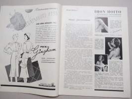Eeva 1938 nr 4 Tuleeko tähä  minun kuvani?, Mitä kaunis nainen näki kenkätehtaassa..., Kevät on, Rakkauskirje on kuollut, Keisarinnan pöytänaapureina, ym.