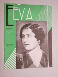 Eeva 1937 nr 5 kansikuva Englannin kuningatar Elisabeth,  Ruhtnaalliset 300 markan kuukausitulot, Voiko Säveliä nähdä?, Suomalaisen laulun eksoottinen ilmestys, ym.