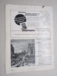 Eeva 1936 nr 6 kansi Kasvit elävät väkevintä aikaa, Aatami antoi ja Eeva löi, Mitä paremmin hammaslääkäri osaa peittää jälkensä - sitä parempi hammaslääkäri hän on.