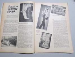 Eeva 1948 nr 1 kansikuva Ranskan ministerin puoliso madame Coulet, Tanssiaiset, Mies luo muotia, Sellaista on värietee-elämä, Vanhapoika aviomiehenä, ym.