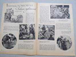 Eeva 1947 nr 9 kansikuva näyttelijätär Terttu Soinvirta, Naisen puolikuun alla, Ei puhuta paljon, halataan vaan..., Viidakkotohtorina Intian sydämmessä, ym.