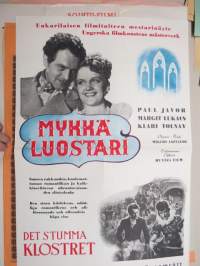 Mykkä luostari - Det stumma klostret, Paul Javor, Margit Lukacs, Klari Tolnay (Hunnia Film, 1944) -elokuvajuliste / movie poster