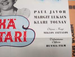 Mykkä luostari - Det stumma klostret, Paul Javor, Margit Lukacs, Klari Tolnay (Hunnia Film, 1944) -elokuvajuliste / movie poster