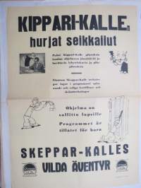 Kippari-Kalle hurjat seikkailut - Skeppar-Kalles vilda äventyr, 1944 -elokuvajuliste / movie poster