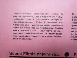 Maginot linnoitusten arvoitus - Linjens hemlighet, Vera Korene, Victor Francen, 1941 -elokuvajuliste / movie poster