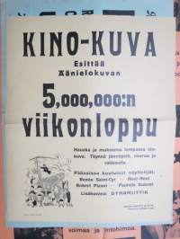 Kino-Kuva esittää Äänielokuvan - 5,000,00:n viikonloppu, Ren&#039;ee Saint-Cyr, Noel-Noel, Robert Pizani, Paulelle Dubost, 1941 -elokuvajuliste / movie poster