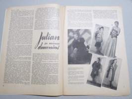 Eeva 1947 nr 11 kansikuva Ranskalainen filmitähti Yvonne Sanson, Mustan naisen elämää kultarannikolla, Arkkitehti Kyllikki Halme - Oman aikamme romantiikkaa, ym.