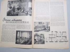 Eeva 1947 nr 11 kansikuva Ranskalainen filmitähti Yvonne Sanson, Mustan naisen elämää kultarannikolla, Arkkitehti Kyllikki Halme - Oman aikamme romantiikkaa, ym.