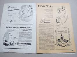 Eeva 1947 nr 5-6 kansikuva Hannele Keinänen, Kuningattaria lajeissaan, Kaupungintalon tanssiaiset, Kesälomalla Himalajavuorilla, Viimeksi lukemani, Tekijä esiin!, ym