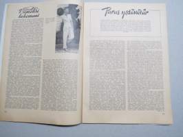 Eeva 1947 nr 5-6 kansikuva Hannele Keinänen, Kuningattaria lajeissaan, Kaupungintalon tanssiaiset, Kesälomalla Himalajavuorilla, Viimeksi lukemani, Tekijä esiin!, ym